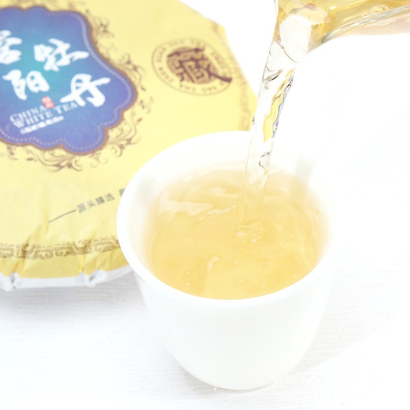 100g Fuding White Tea 2023 Guan Yang Special Grade White Peony Mini Tea Cake