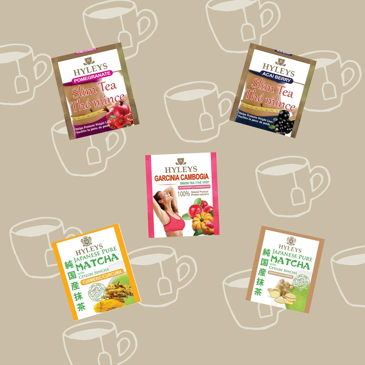 14 Day Weight Loss Tea – 42 Tea Bags – Garcinia Cambogia Matcha Green Te