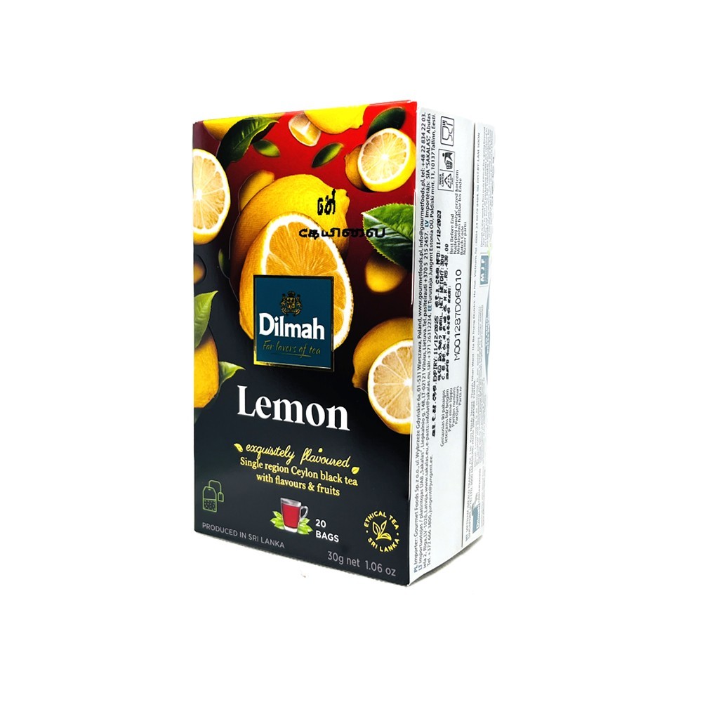 Dilmah – Fun Flavored Tea – Lemon – Ceylon Tea – 20 Tea Bags