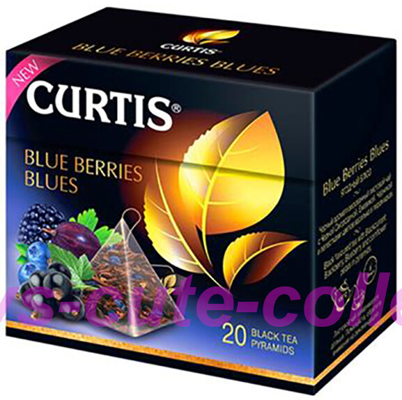 CURTIS Black Tea BlueBerry Blues 60 Pyramids RF NO GMO Made in Russia US SELLER