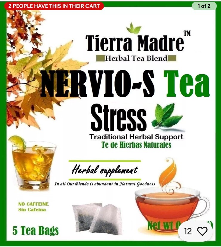 Tierra Madre nervios-S stress Tea ( 10 tea bags)