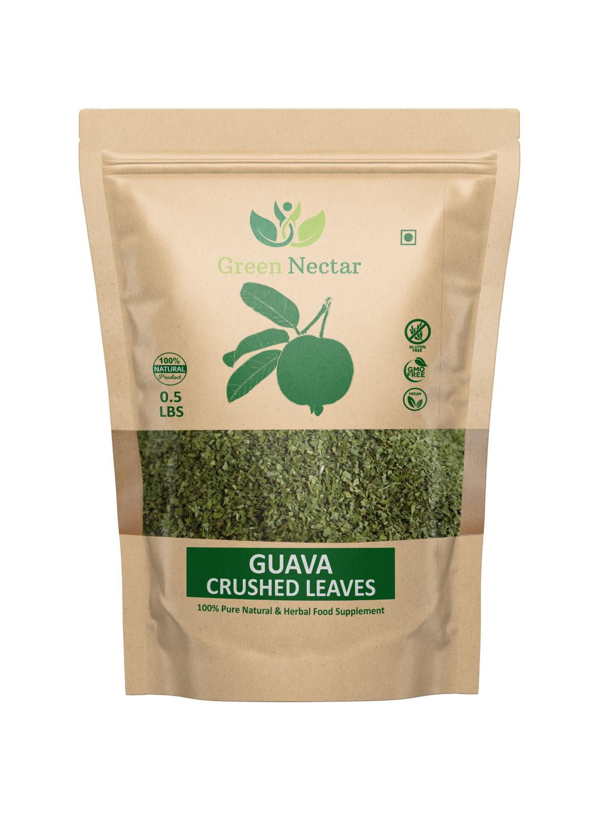 Guava Leaf Tea (Crushed, Dried, 8 OZ) – Hair Re-Growth, Skin & Nails(2 Pack)