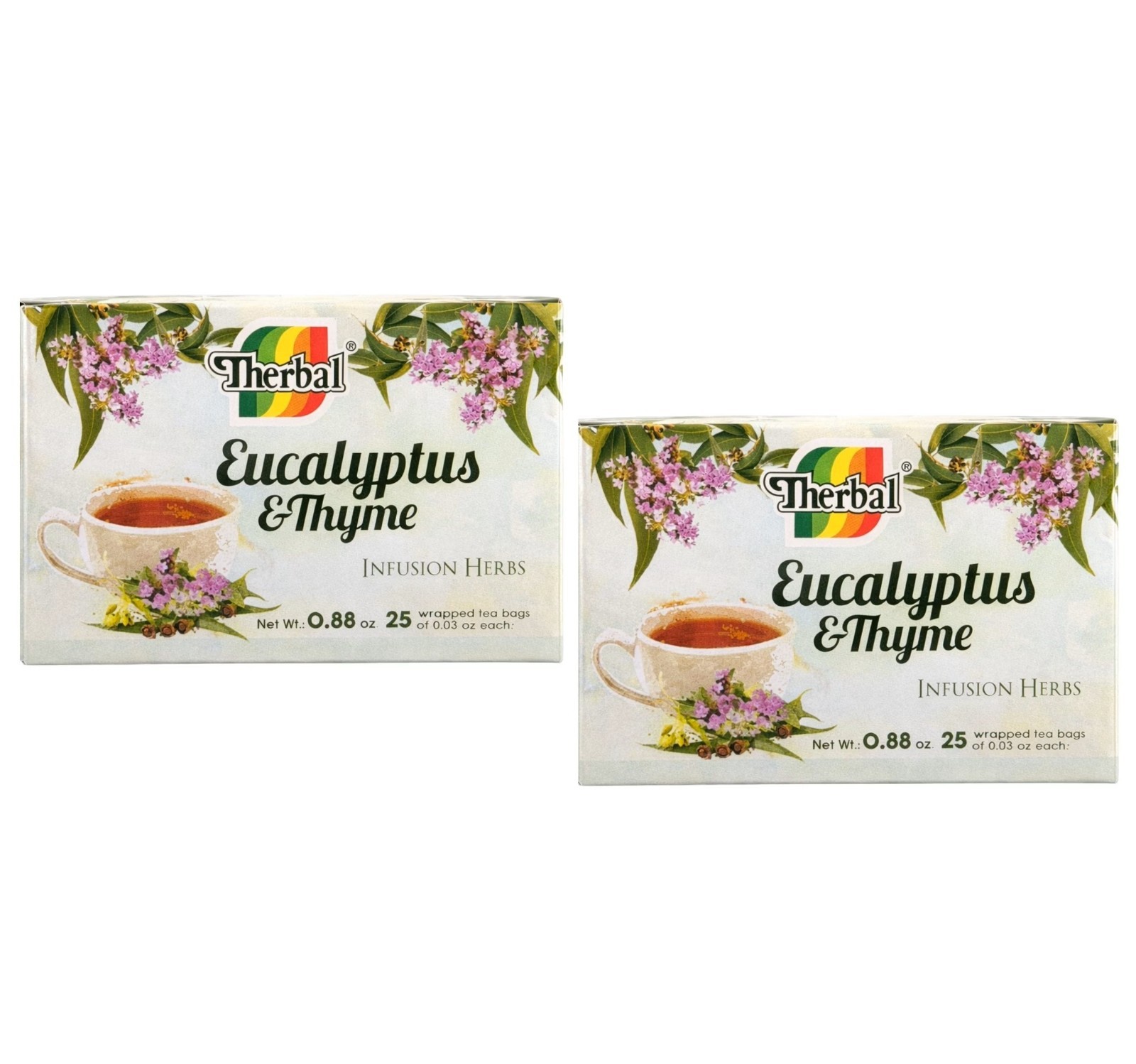 Therbal Eucalyptus & Thyme -Cold, Coughs, Throat Irritation- 40 Tea Bags