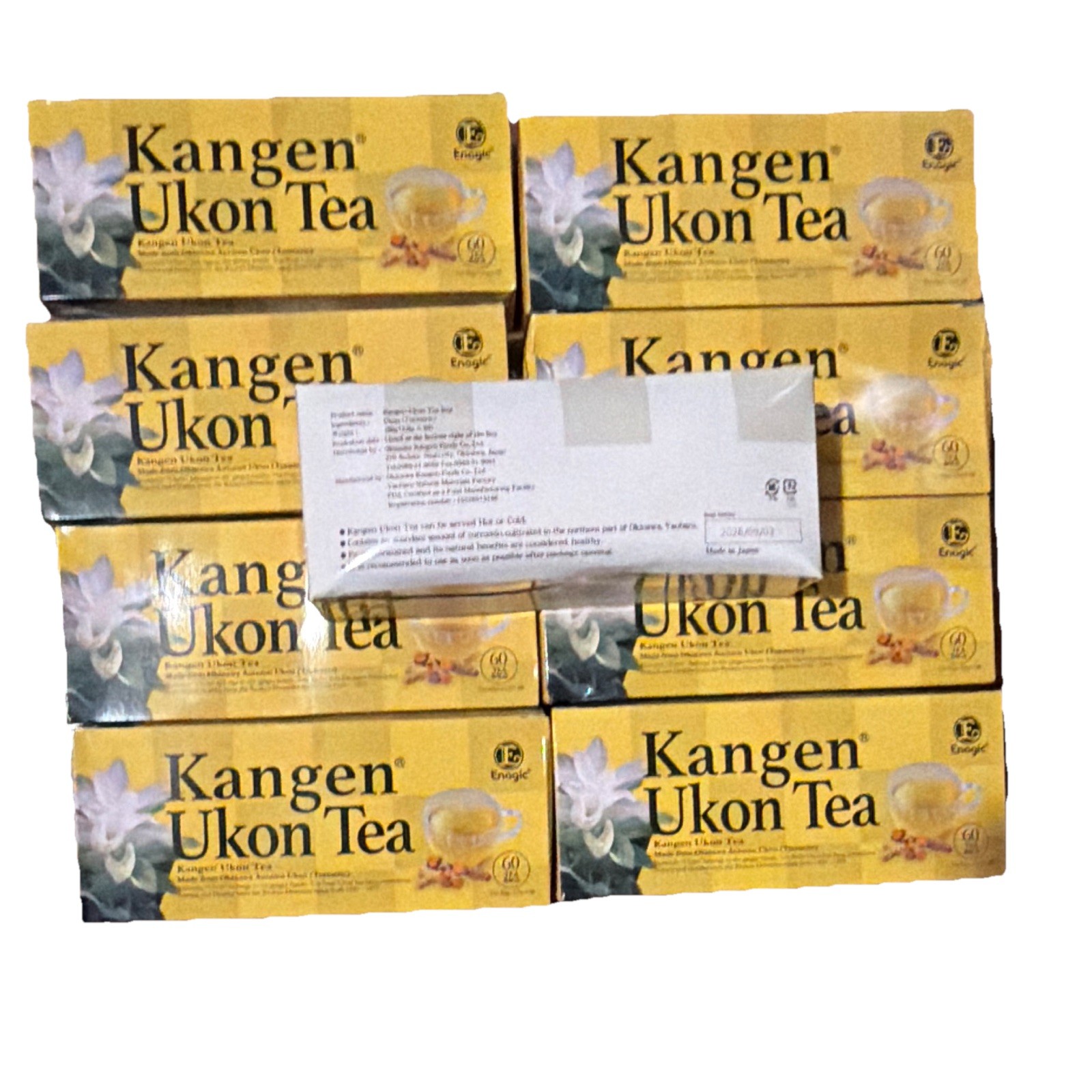 9 boxes of Enagic Kangen Ukon Tea Herbal Turmeric Bagged Japanese 60 Bags 120g