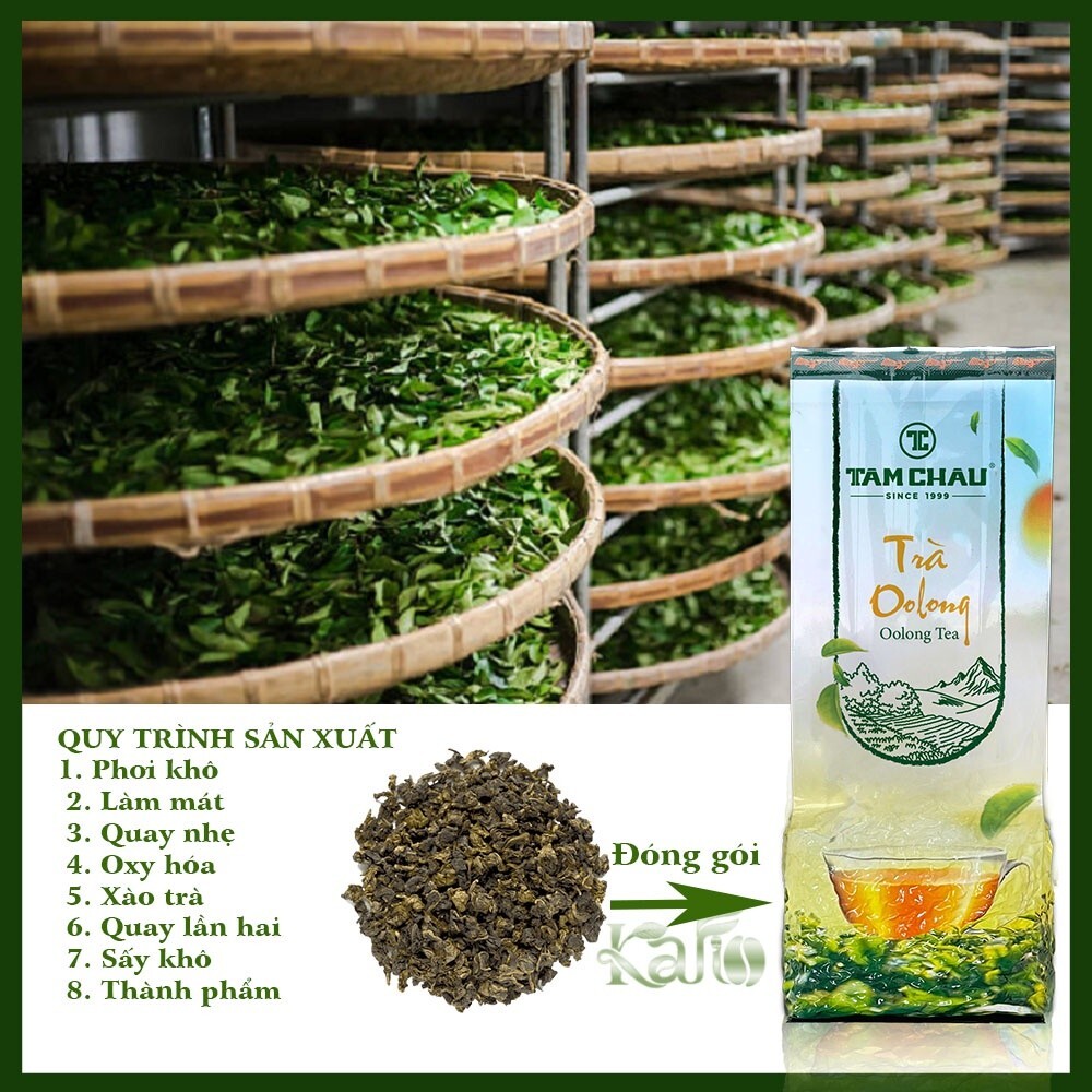 03 Packs*100Gram/Pack – Tea VietNam – Oolong Tam Chau