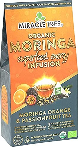 Miracle Tree’s Moringa Energy Tea Orange & Passionfruit | Super Caffeinated …