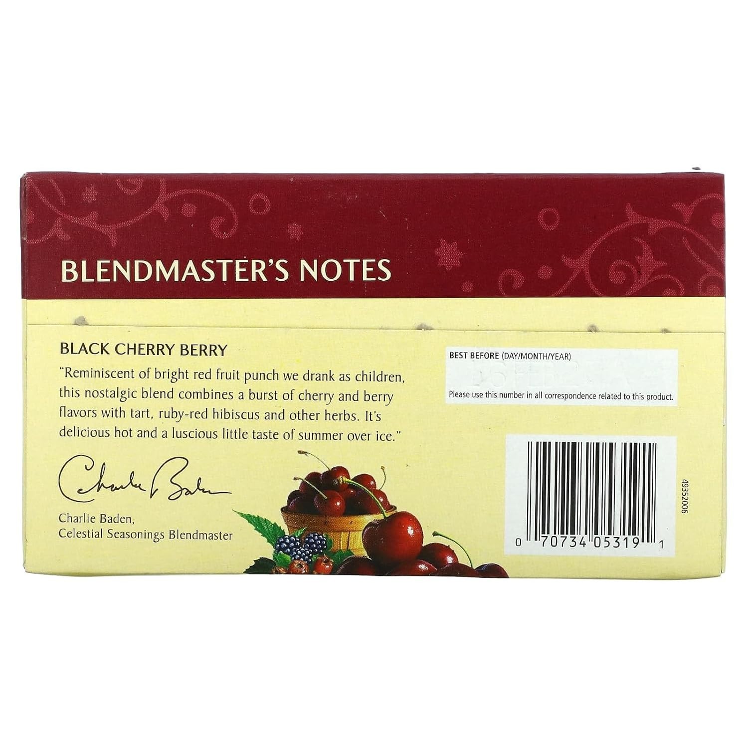 Nostalgic Fruit Punch Black Cherry Berry Tea – 20 Count Pack