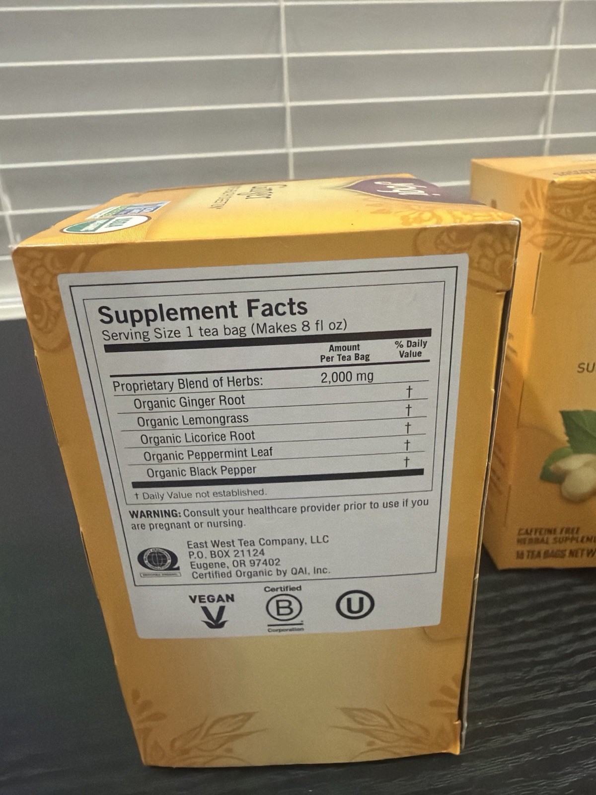 4 Boxes Yogi Ginger Tea Organic Herbal Tea 64 Bags NEW Exp 05/2027