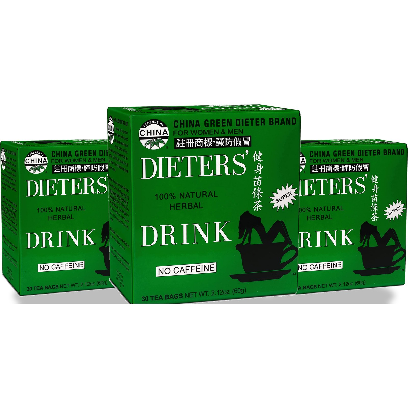Uncle Lee’S Tea Lees China Green Dieters 30 Bags Herbal 3 Pack