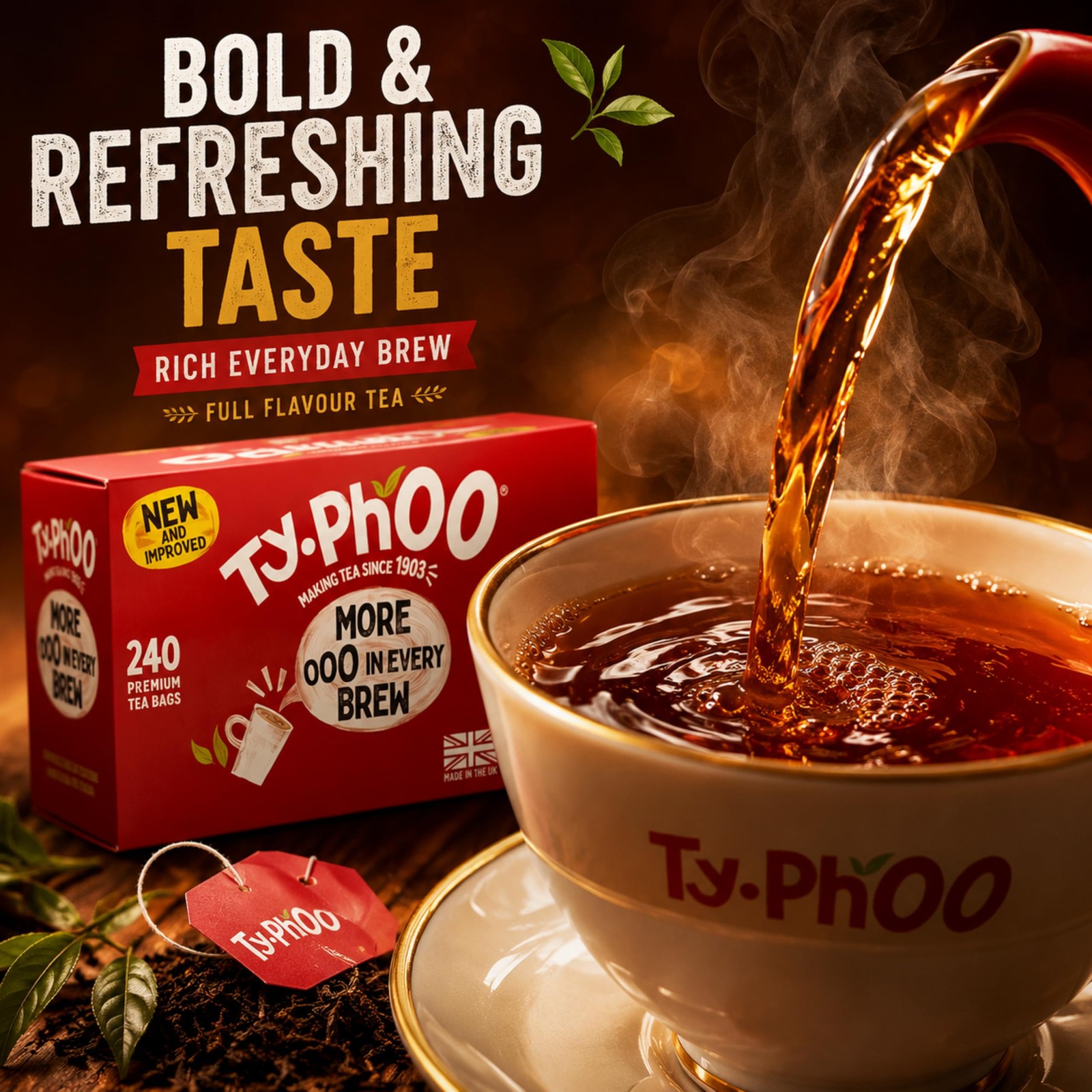 Typhoo Black Tea Pack of 240 Teabags.