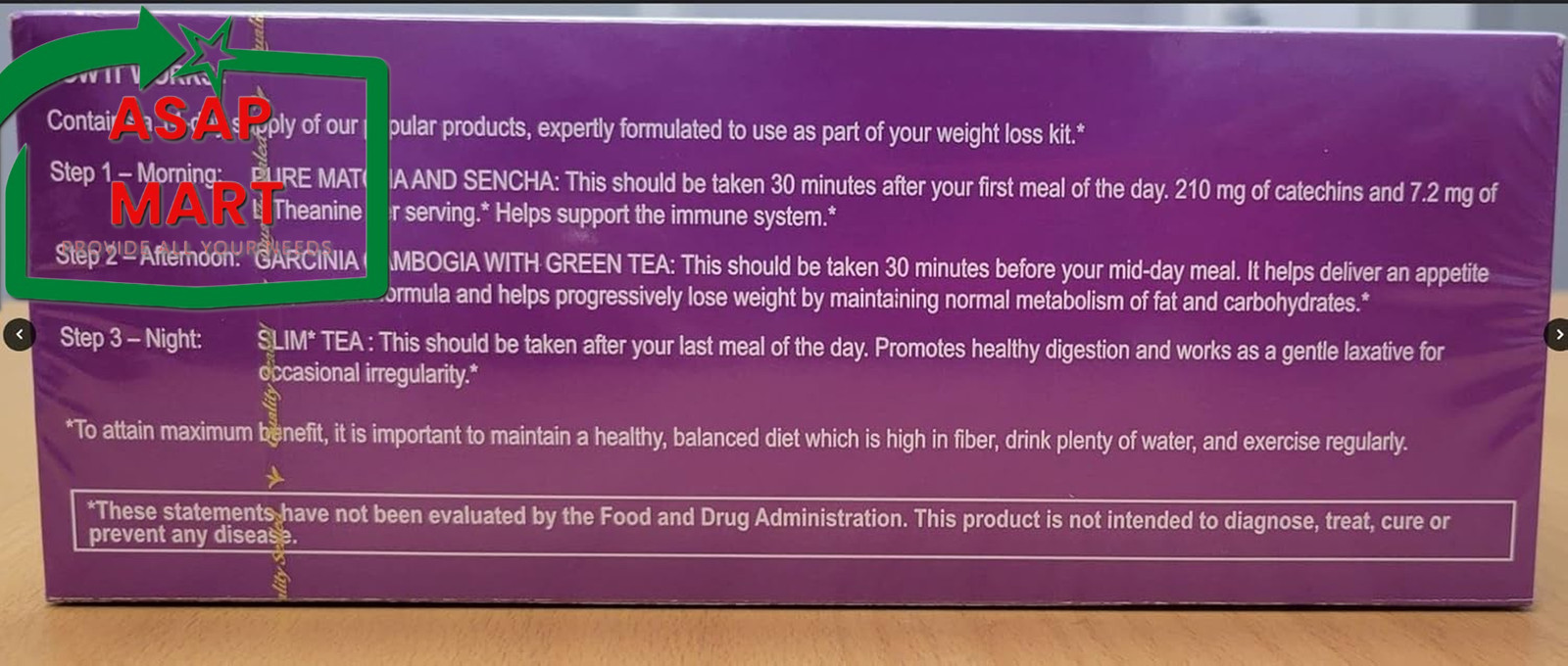 HYLEYS 14 Day Weight Loss Tea – 42 Tea Bags – Garcinia Cambogia, Matcha Green Te