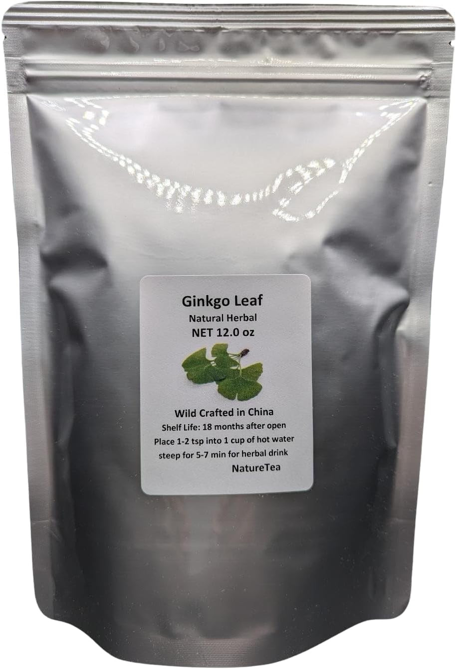 Ginkgo Leaf – Premium Ginkgo Biloba Loose Leaf 100% from Nature (12 Oz)
