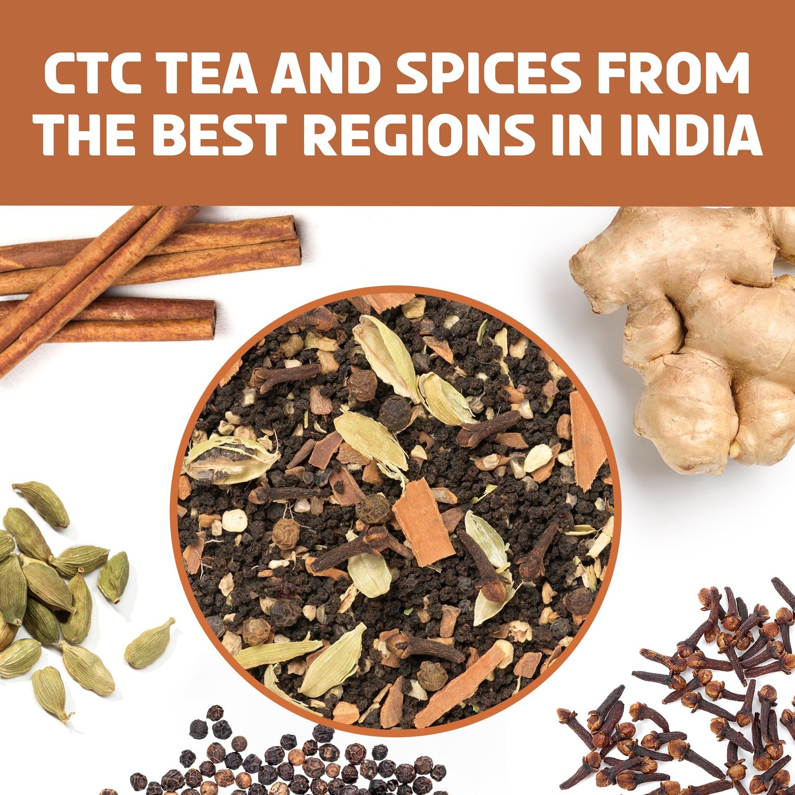 Masala Chai Tea Loose Leaf CTC TEA 50+ Cups 3.53oz/100g Strong Robust & Arom…