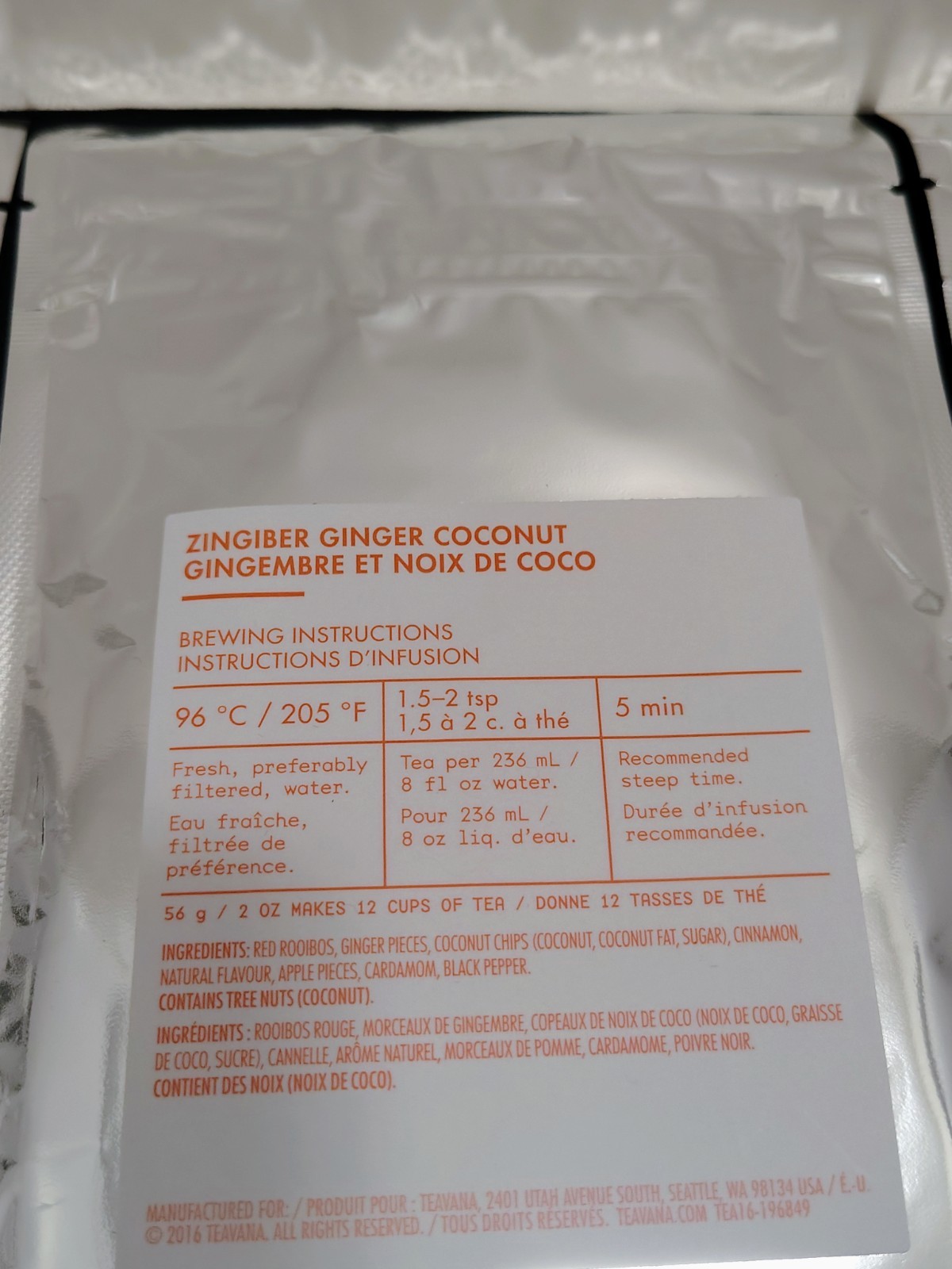 NEW! 4 Pack Of TEAVANA 2 OZ FACTORY SEALED
