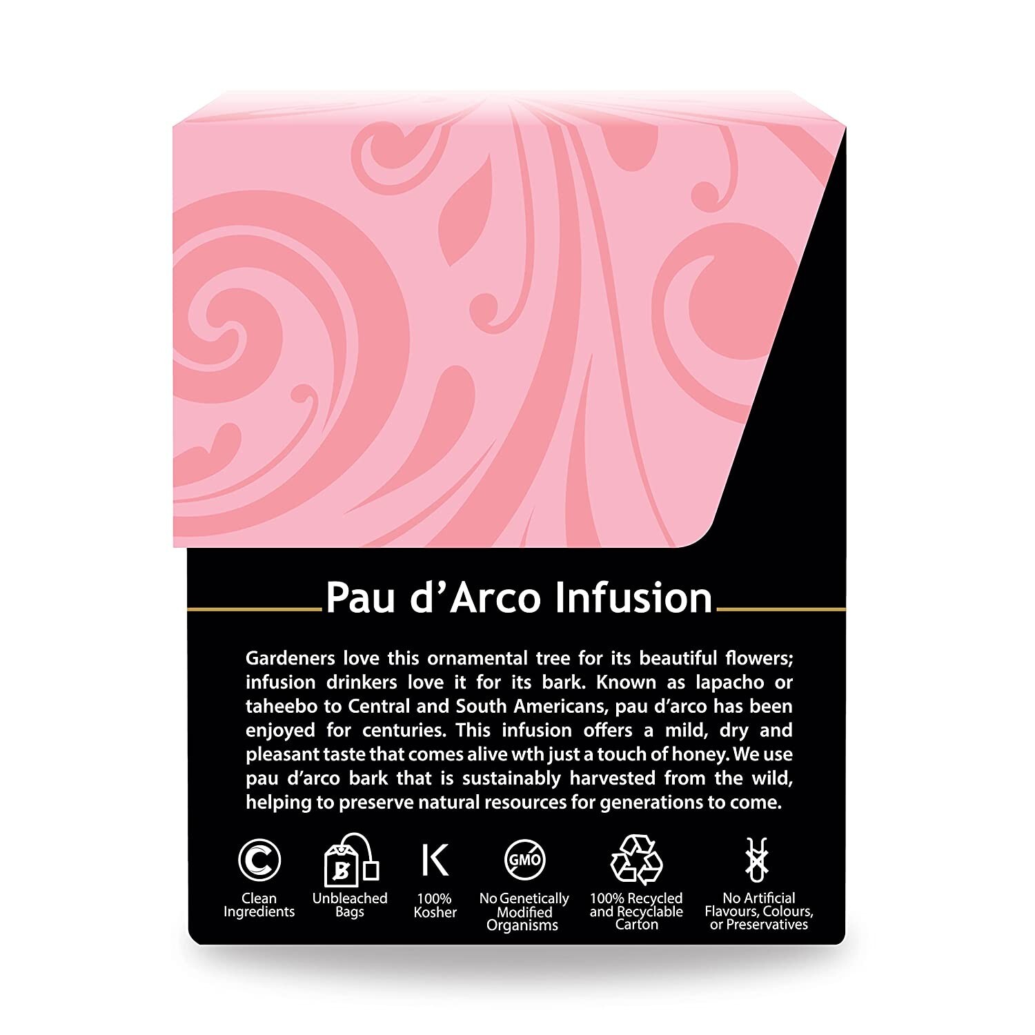 Buddha Teas Pau D’arco Tea 18 Bleach Free Tea Bags