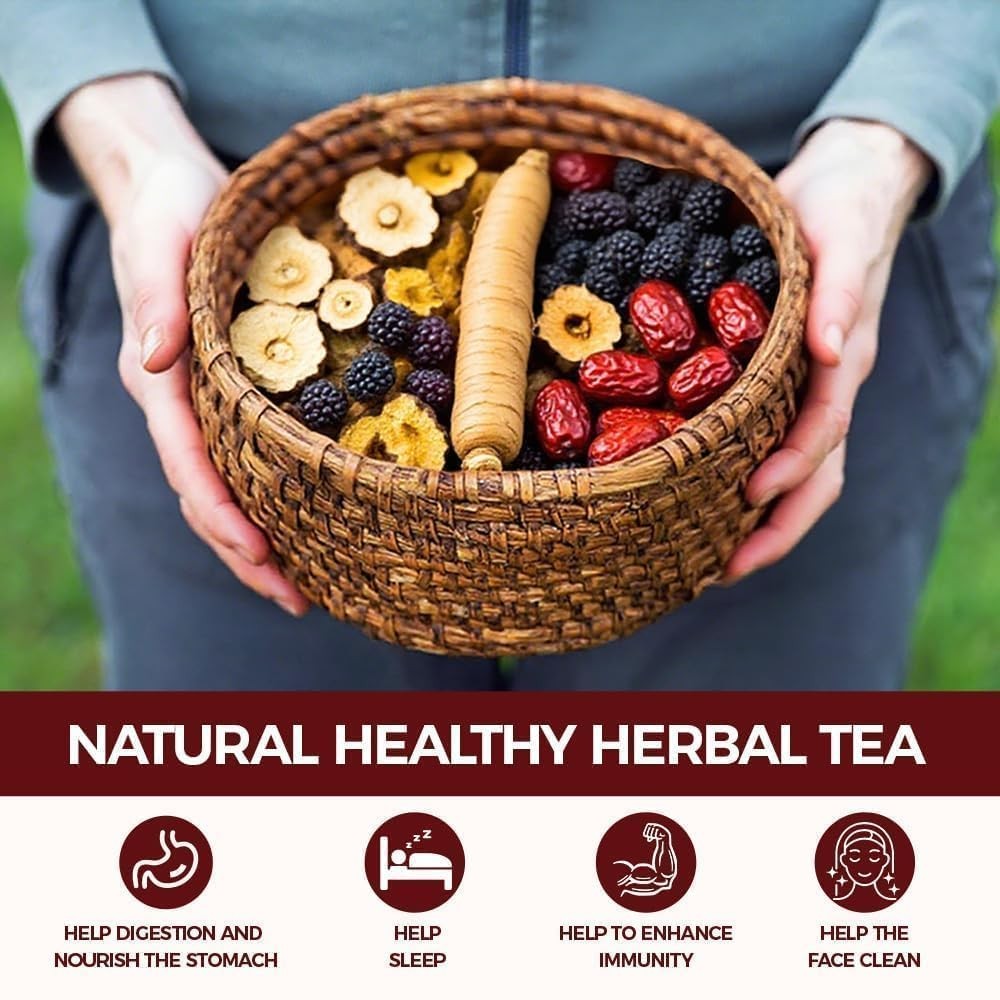30 Count Premium Ginseng Five Treasures Kidney Tea Bags ten treasure Herbal …