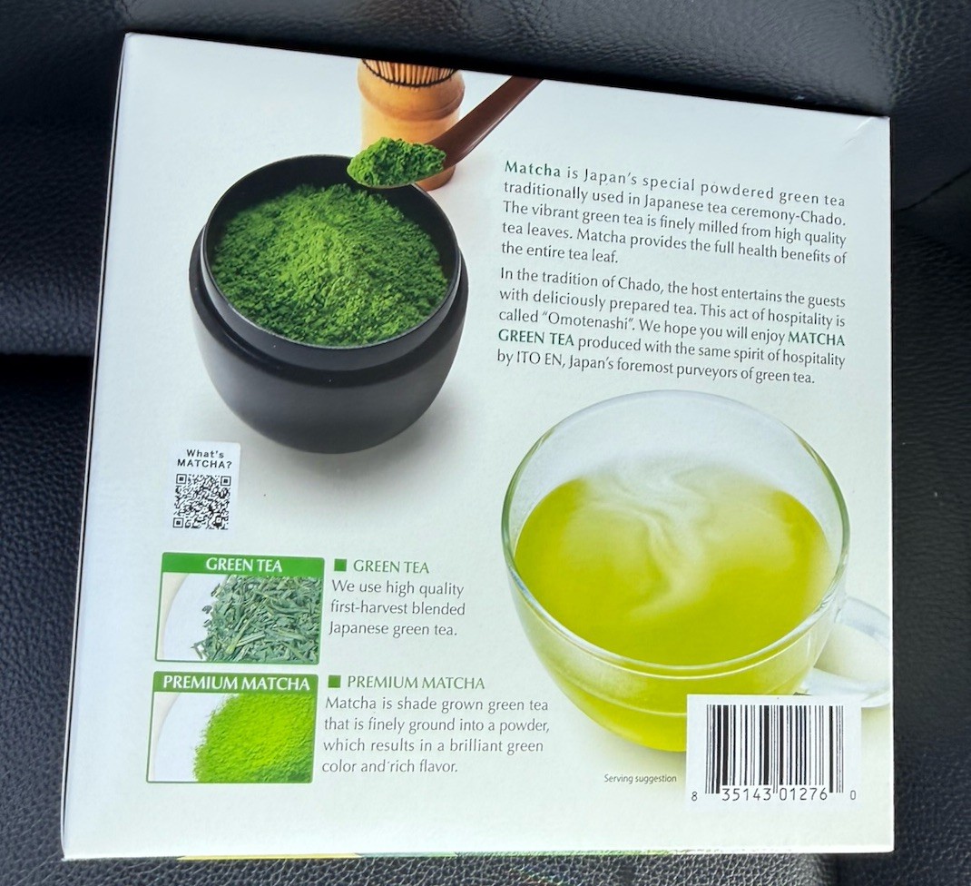 Matcha Green Tea Bags – 50 Count Energizing Zero Calorie Brew for Hot or Iced