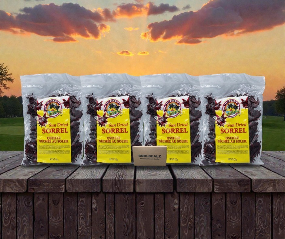 Caribbean Delight Sun Dried Sorrel Hibiscus 4 Pack | Jamaican Sorrel Canada