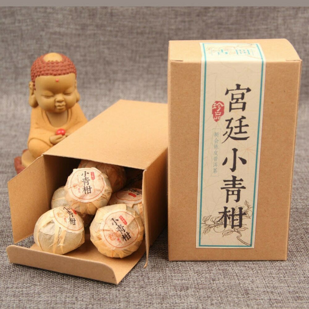 XinHui “Chen Pi” Shu Puerh Tea Tangerine Peel Pu’er Ripe Puer Orange Tea 100g