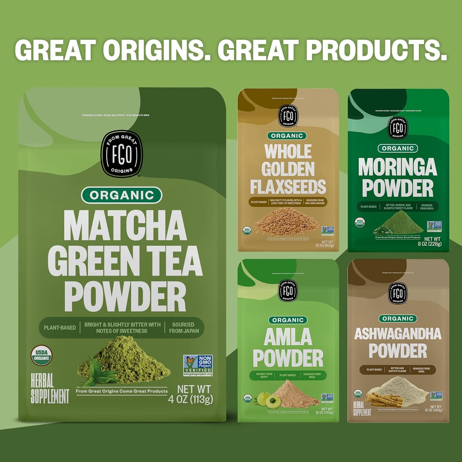 FGO Organic Matcha Green Tea Powder, Japanese Culinary 4 Ounce (Pack of 1)