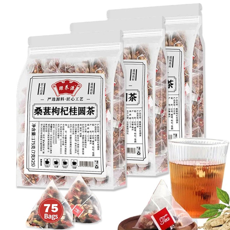 125 Bags Kidney Tea Formula Ginseng Six Treasure Tea, Ginseng Five Treasure Tea