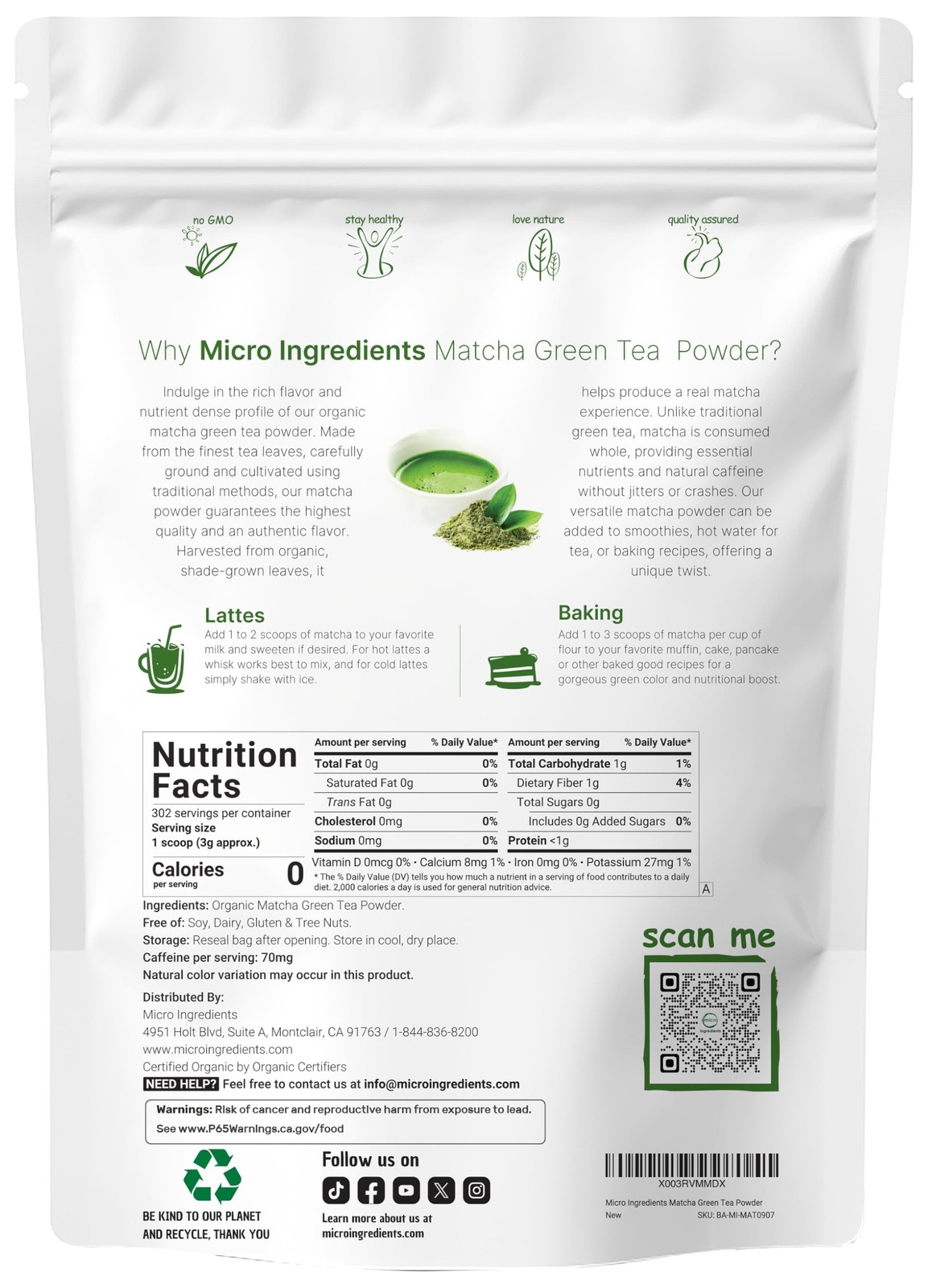 Organic Matcha Green Tea Powder, 2 lb | First Harvest, Culinary Grade from Ja…
