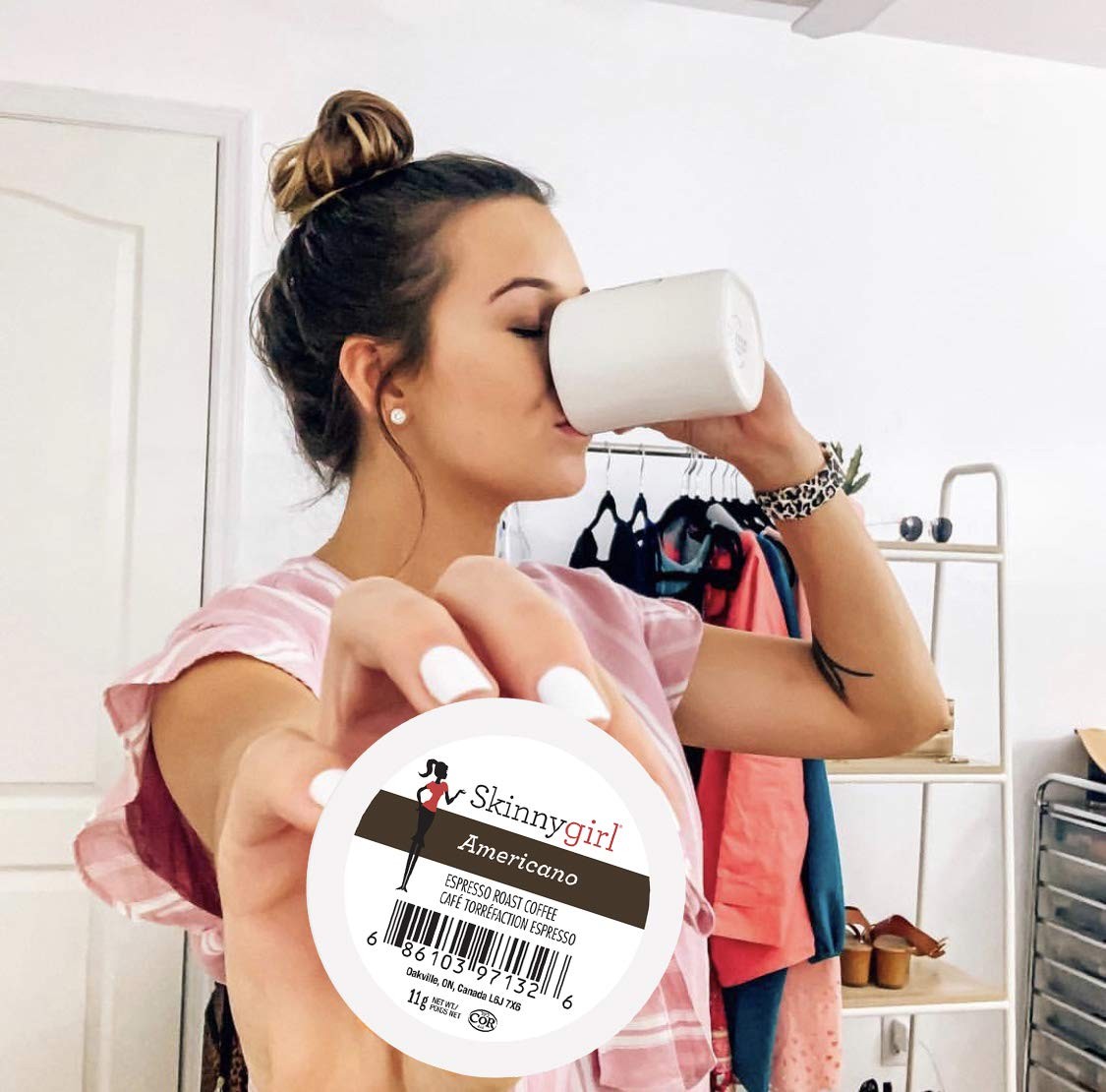 Skinnygirl Coffee Pods, Americano, Espresso Roast Coffee in Single Serve Pods fo
