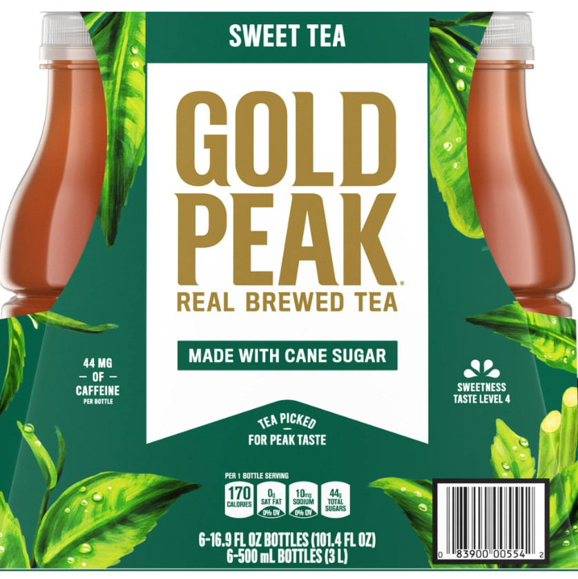 Gold Peak Iced Tea, Sweet Tea Bottles, 16.9 fl oz, 6 pack