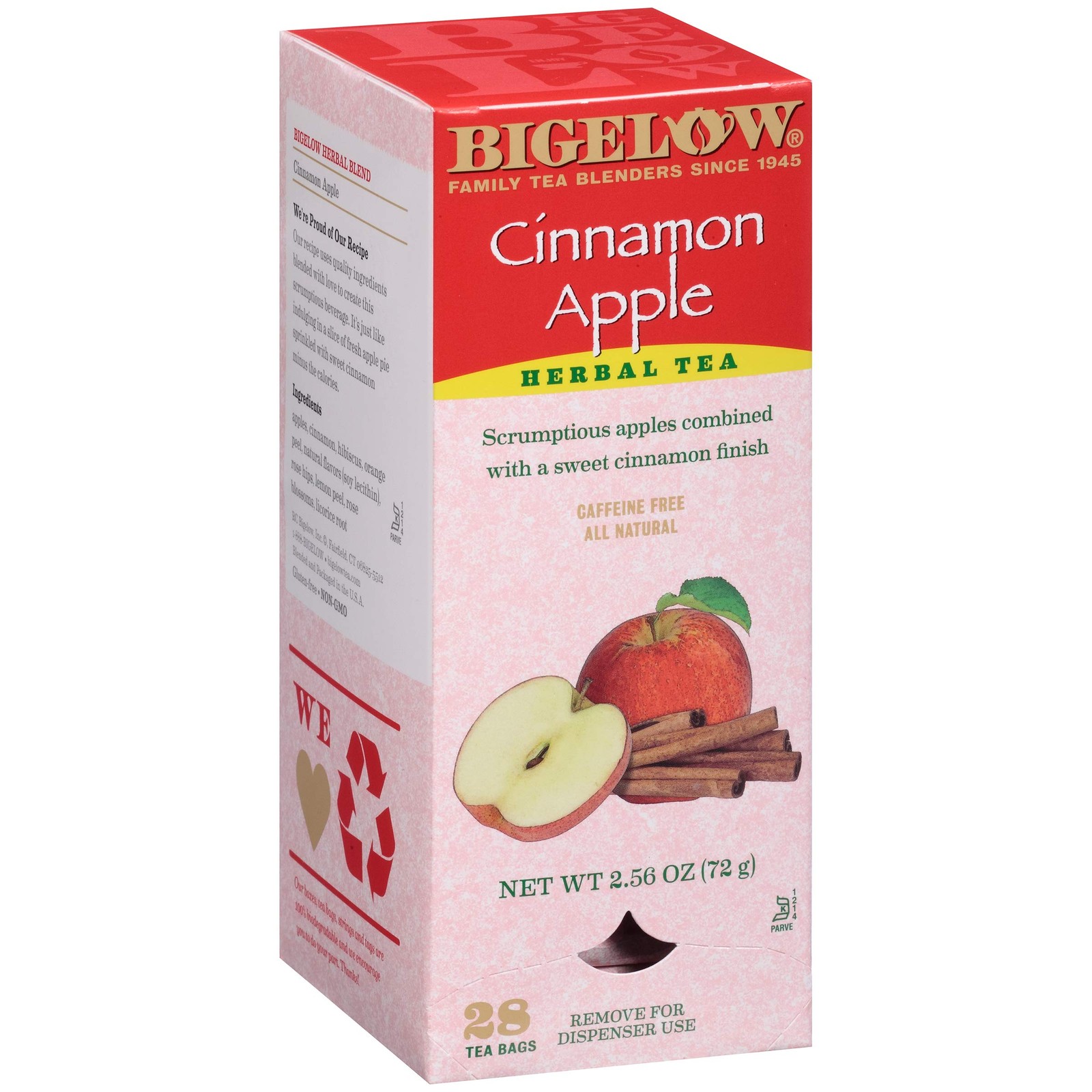 Bigelow Autumn Delight Apple Tea 28 Count Herbal Tisane Individually Wrapped