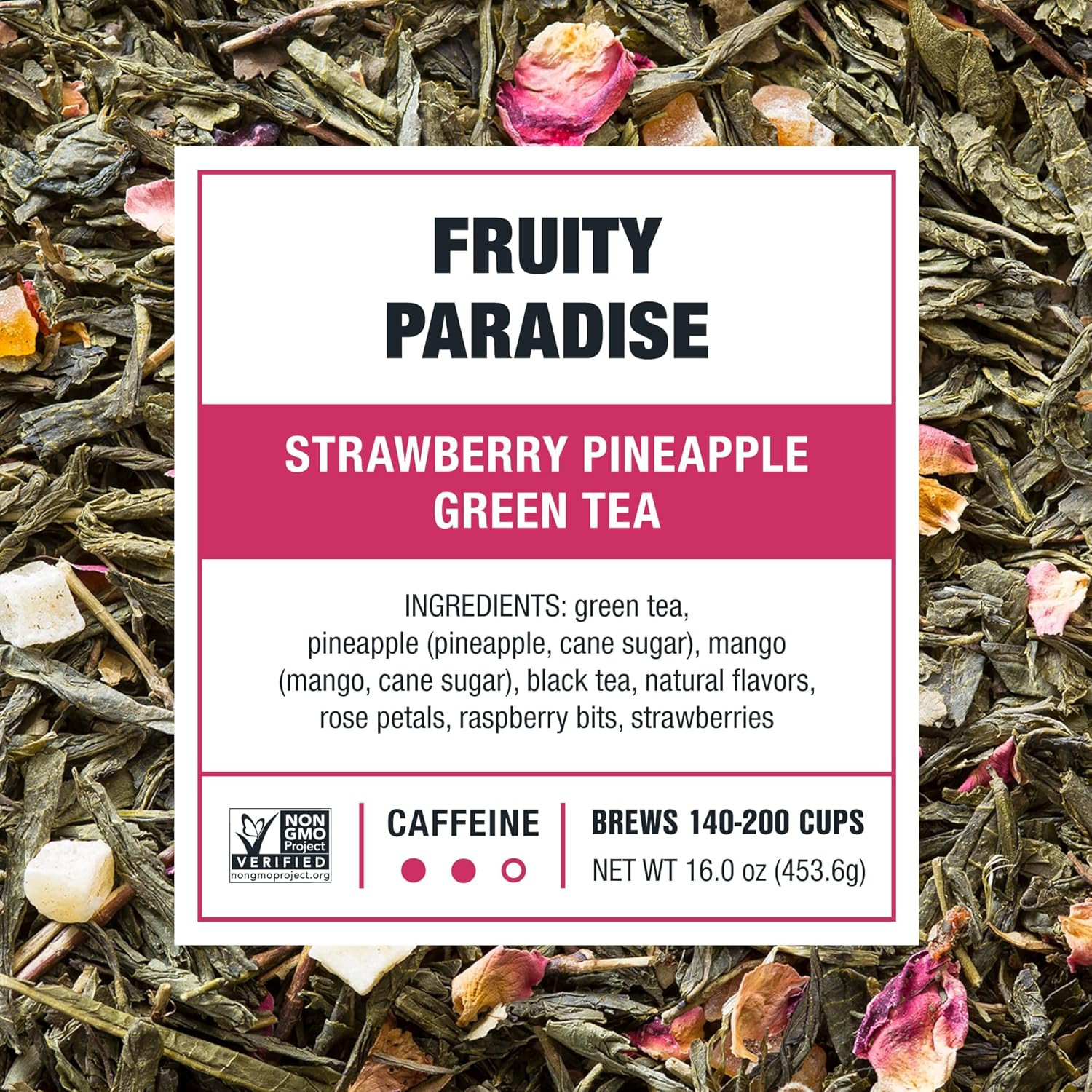 Tiesta Tea – Fruity Paradise, Loose Leaf, Strawberry Pineapple Green Tea, Premiu