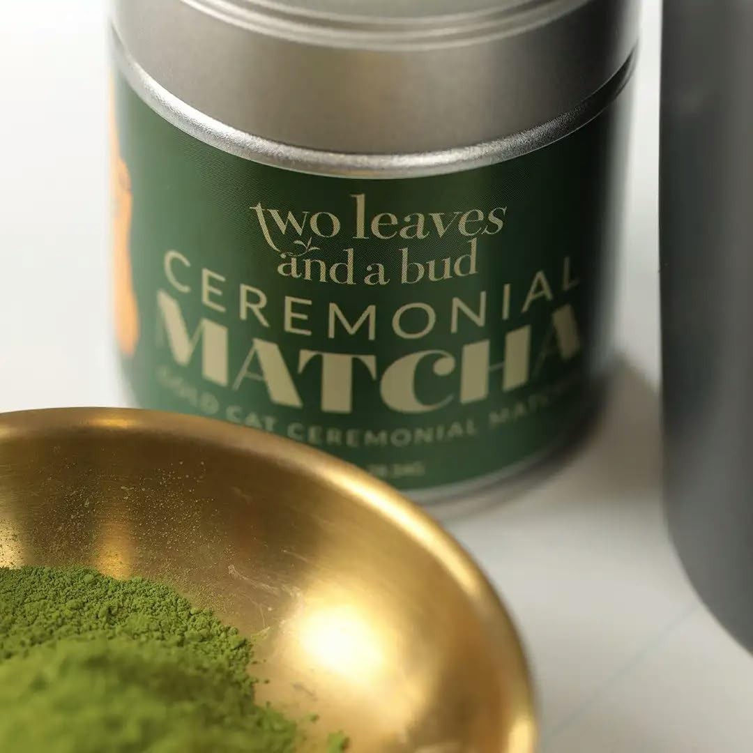 Two Leaves and a Bud Organic Ceremonial Matcha Green Tea 18 Servings, 100 Jap…
