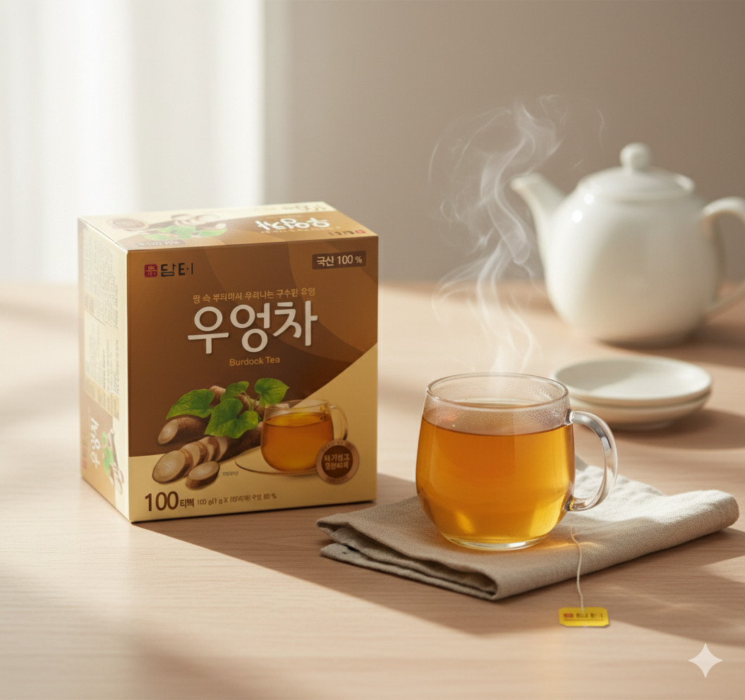 Damtuh Korean Burdock Root Tea 담터 우엉차, Herbal Tea Bags – Caffeine Free