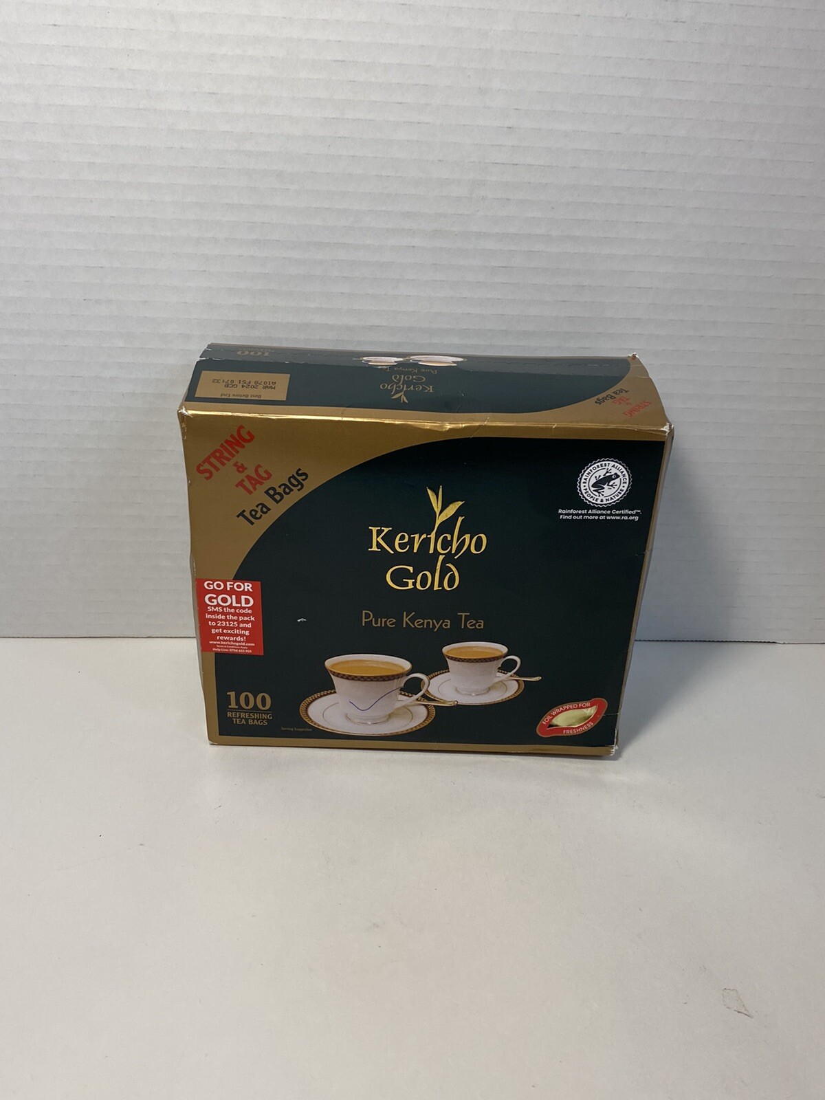 Kericho Gold Pure Kenya Black Tea 100 TEA BAGS
