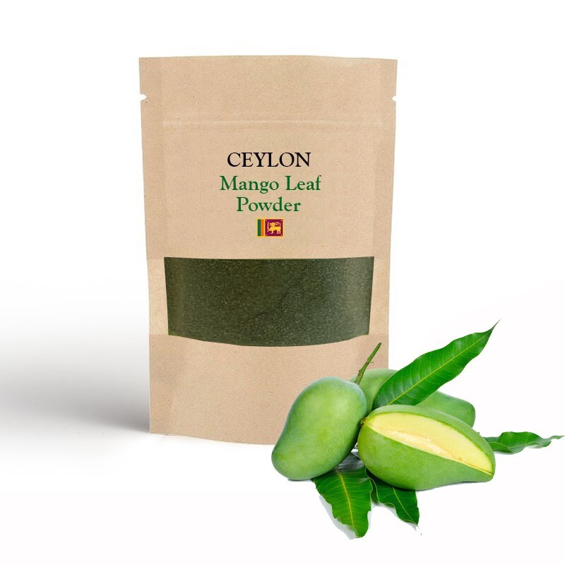 ORGANIC 100% DRIED MANGO LEAF POWDER Ceylon homemade herbal tea 40g