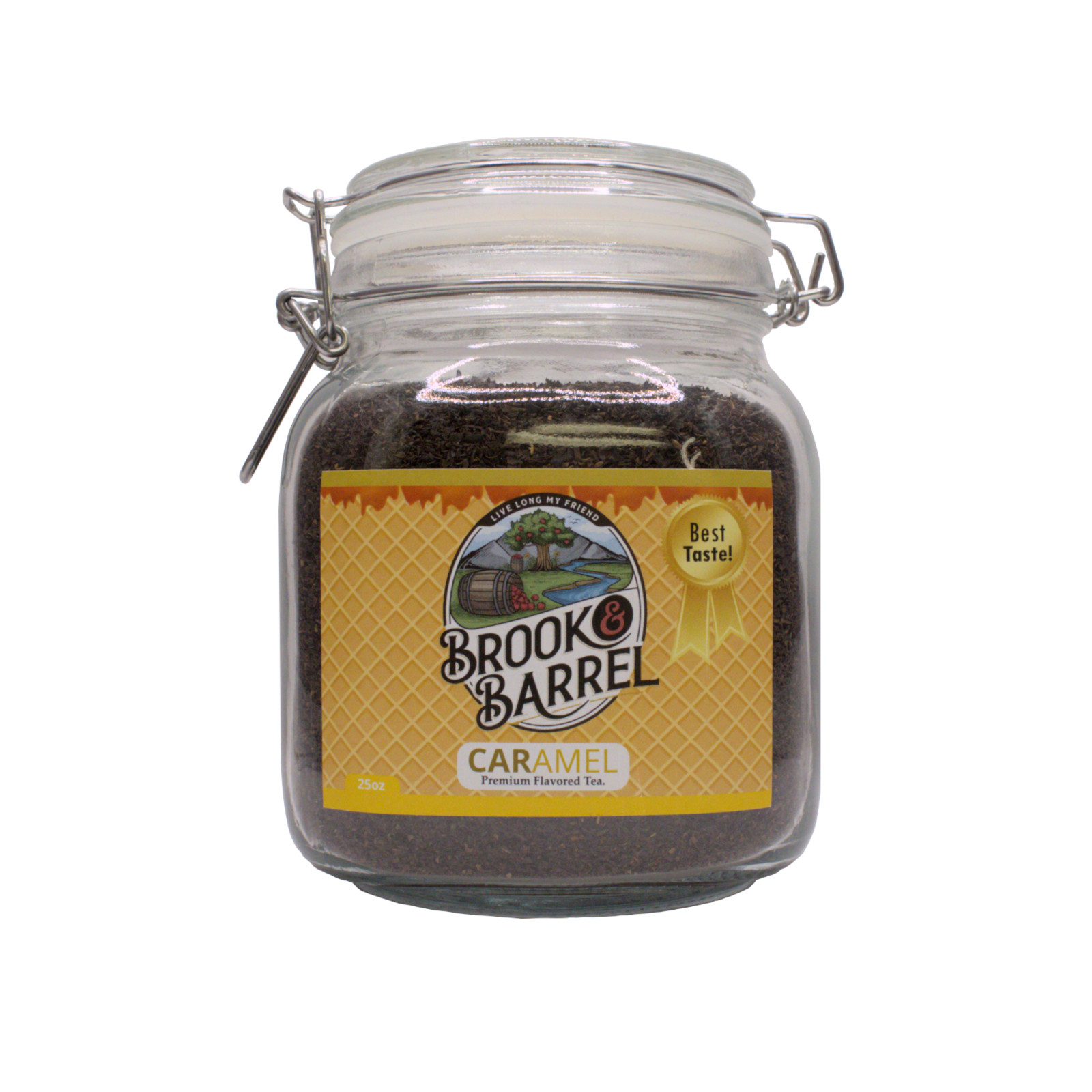 Brook & Barrel 🌿 Organic Loose Leaf Caramel Tea | Farm to Table Premium Flavor