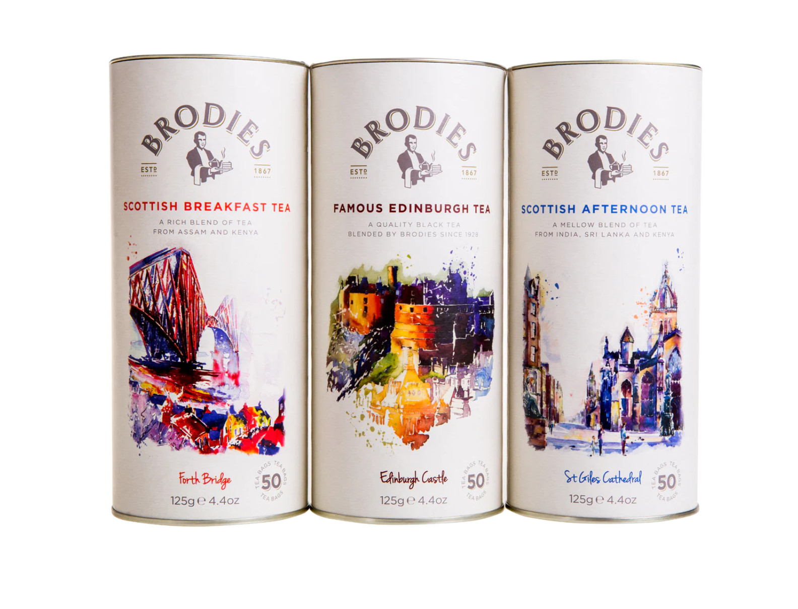 Brodies Edinburgh Tea & Coffee Company, “Scottish Afternoon Black Tea” Sachets