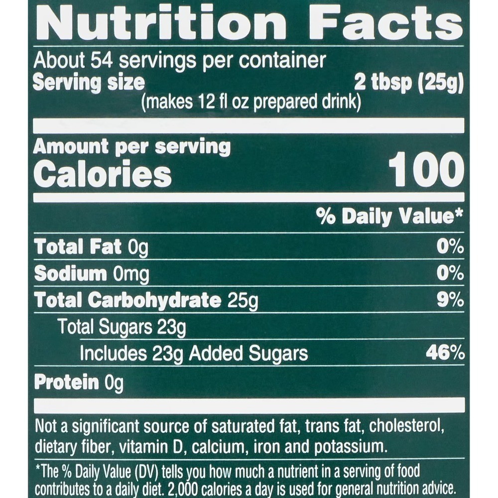 Green Tea Drink Mix Powder 4 Pack 47.2 Ounce Bulk Canister