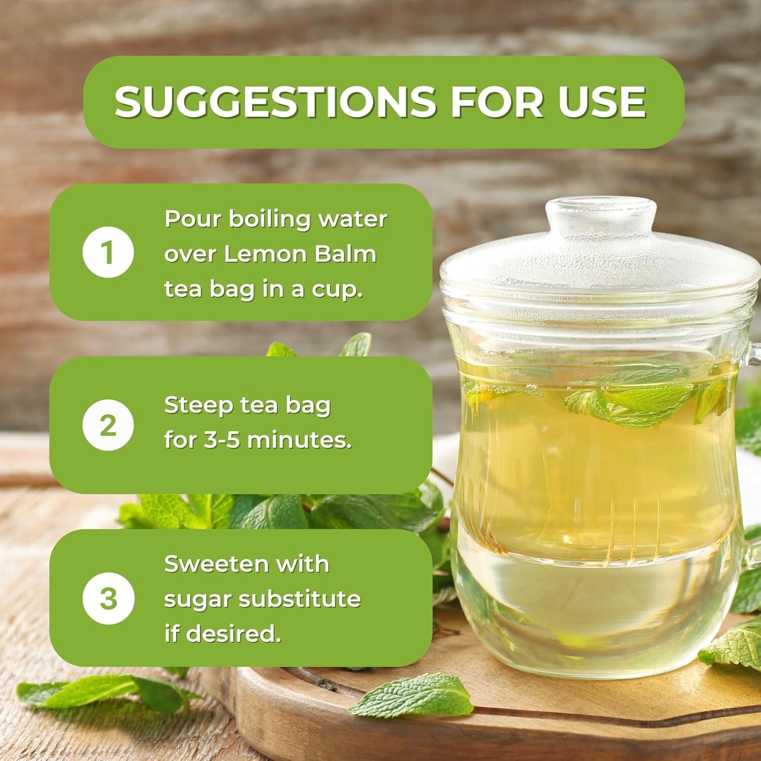 Lemon Balm 25 Herbal Tea Bags Toronjil from Peru