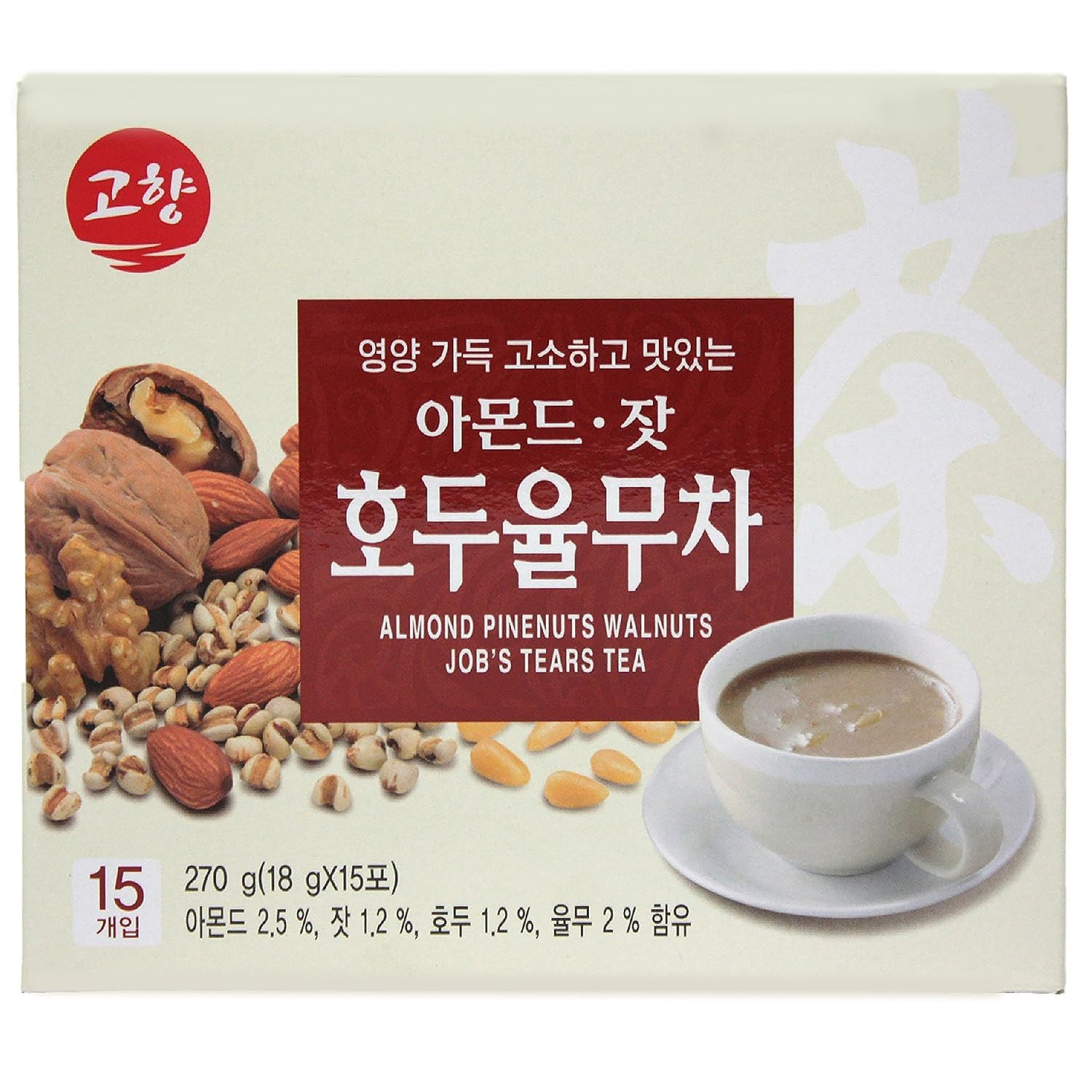Mincecook Korean Almond Pine Nut Walnut Adlay Tea Powder Meal Replacement Shake