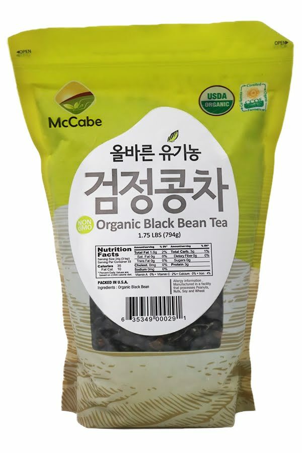 McCabe ORGANIC Black Bean Tea, 1.75-Pound, USDA Organic, Roasted & Packed in USA