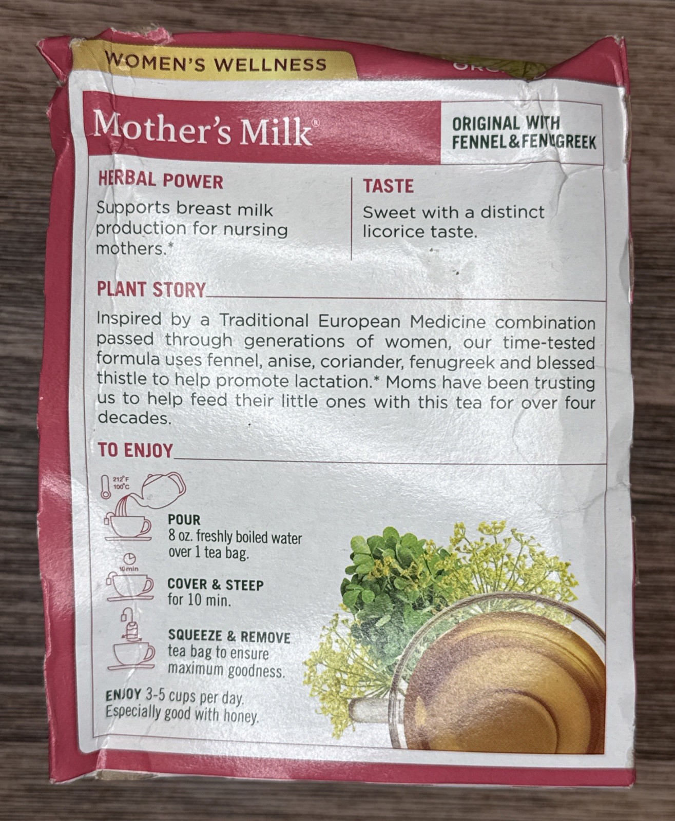Traditional Medicinals Organic Mothers Milk Herbal Tea 32 Count Bags 05/2027