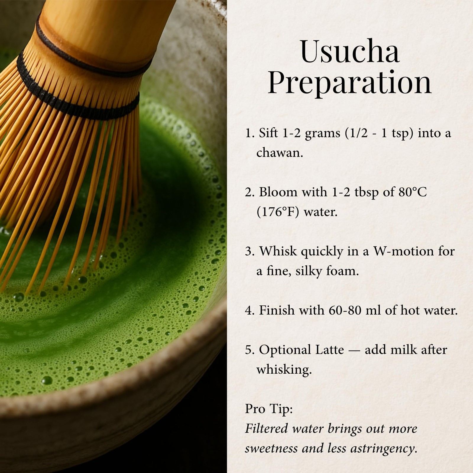 Daily Ritual Ceremonial Grade Matcha, Level 10 Tea Master Blend, First Harves…