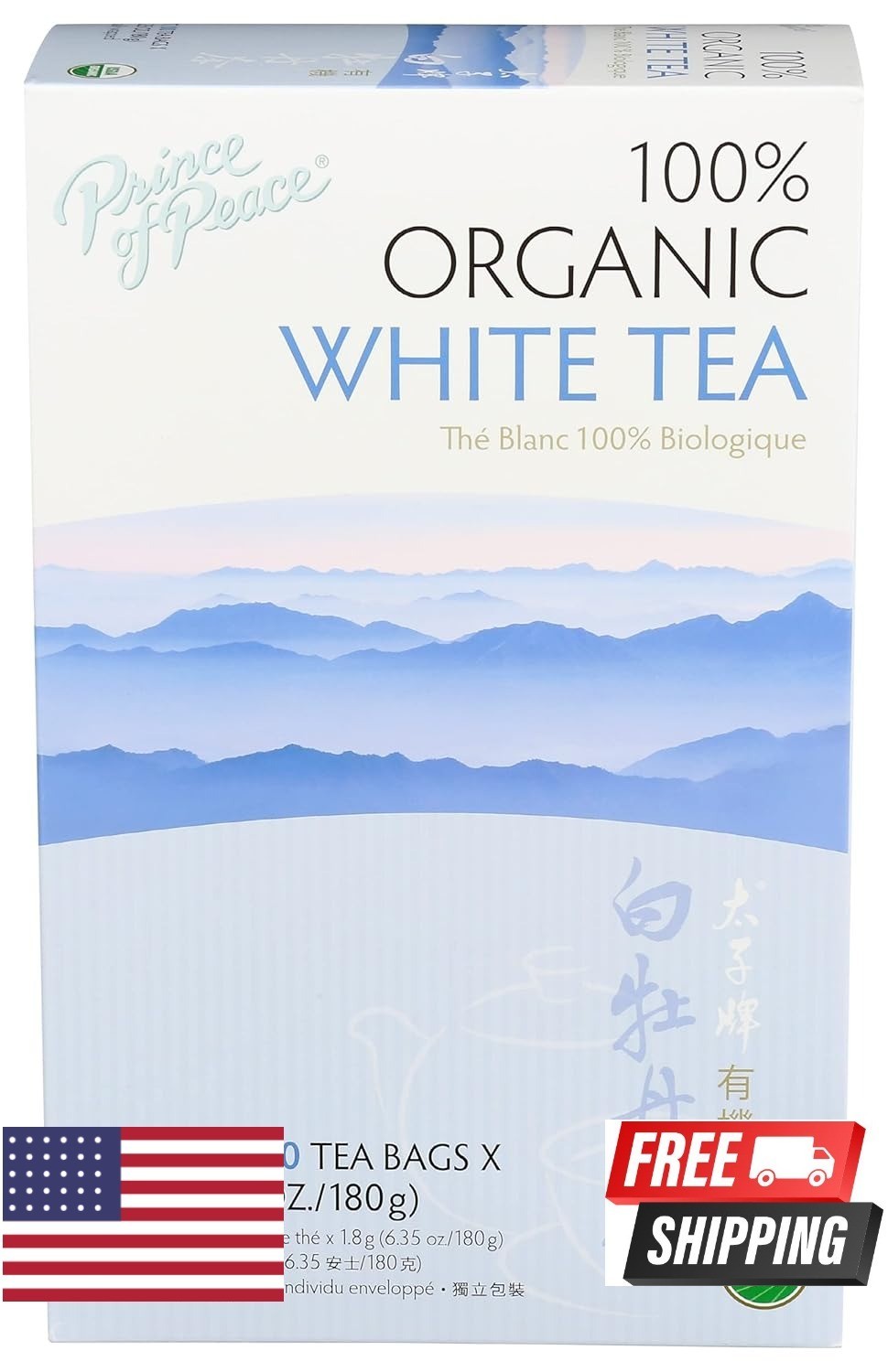 Prince of Peace® Organic White Tea 100ct