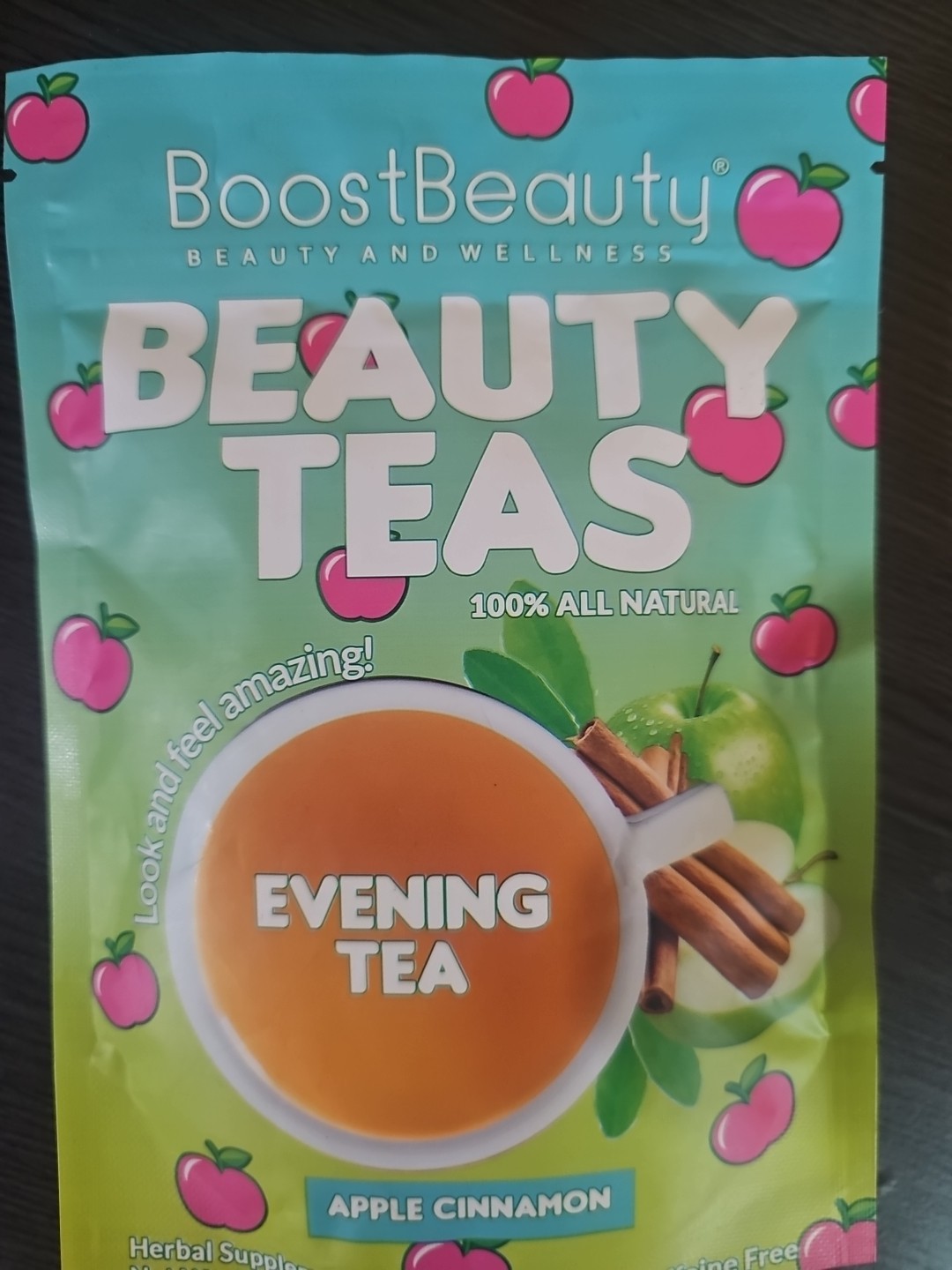 New 3x BoostBeauty Beauty Teas Apple Cinnamon 14ct -42 Total Ex: 11/27 Free Ship