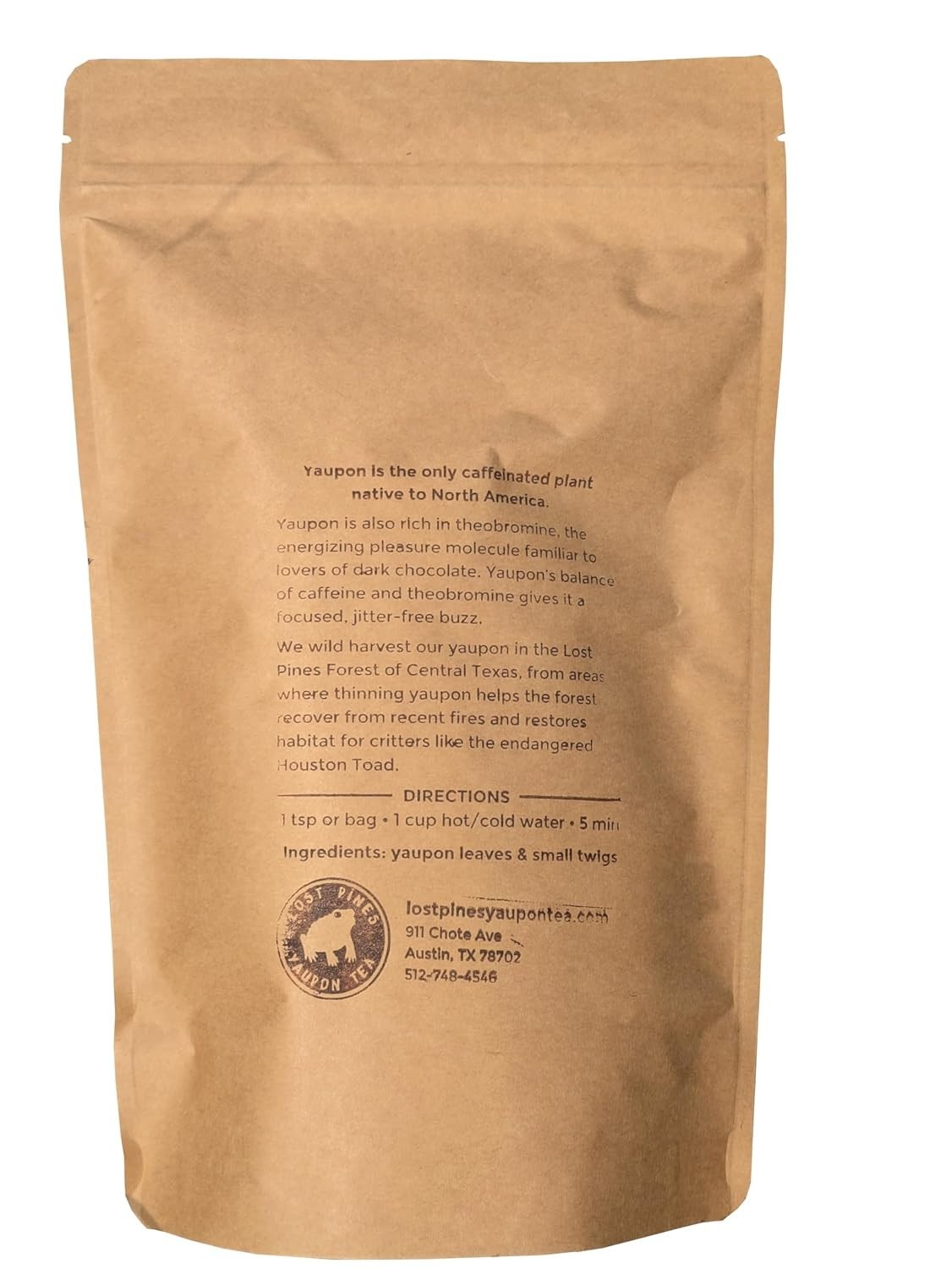 Yaupon Tea Bags – Dark Roast – Lost Pines Yaupon Tea – Regenerative Foraged
