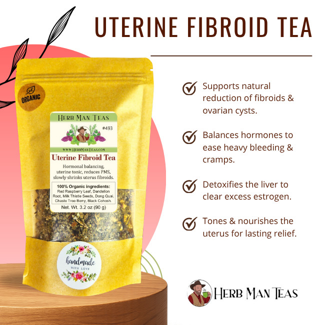 FIBROID TEA – reduces Fibroids & helps balance hormones by master herbalist 4oz