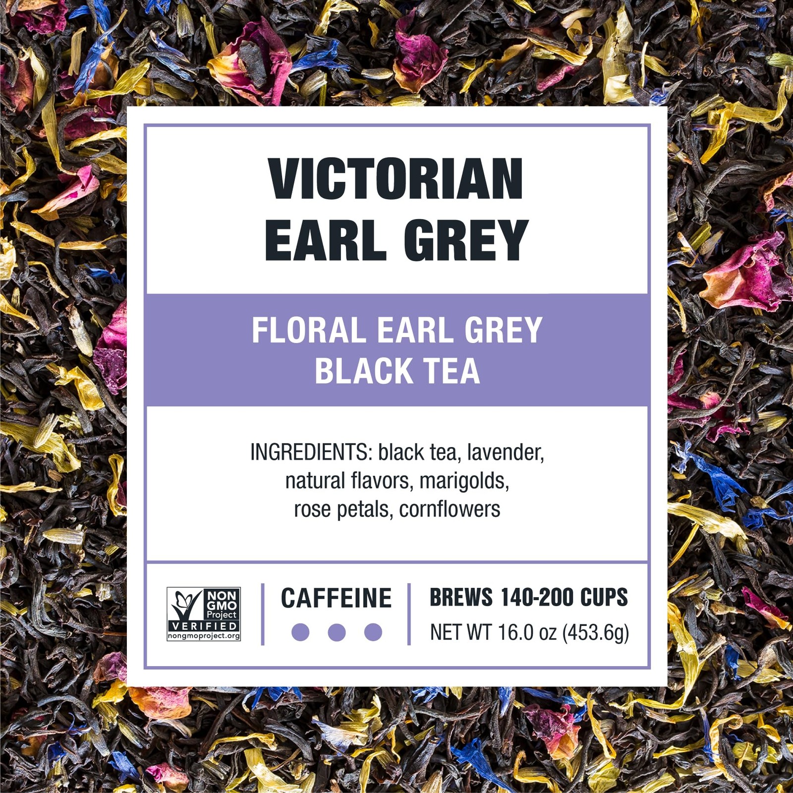 Floral Earl Grey Black Tea Bulk Pouch 200 Cups Premium Loose Leaf Blend