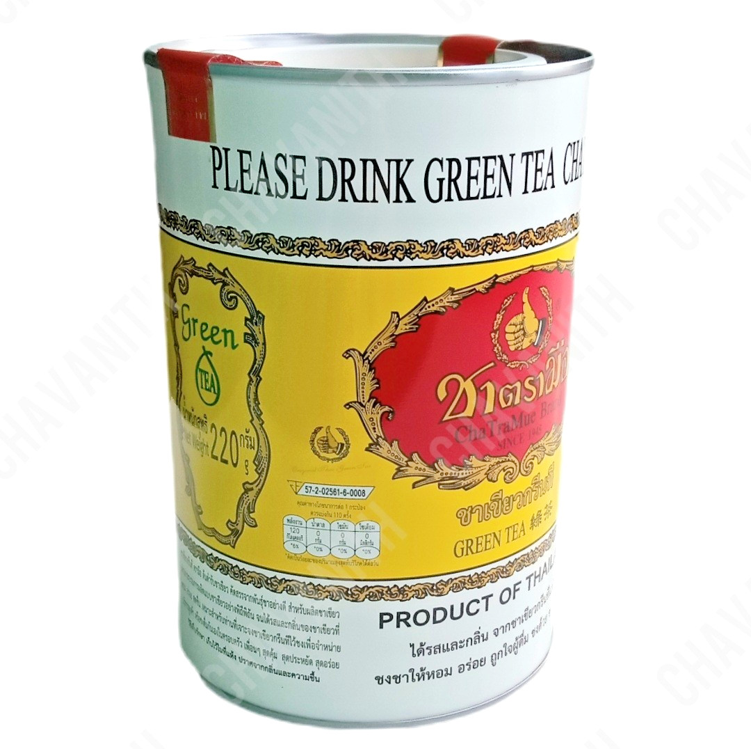 ChaTraMue Green Tea Powder Tin Can, No Artificial Colors 7.76 oz (220 g)【US DDP】
