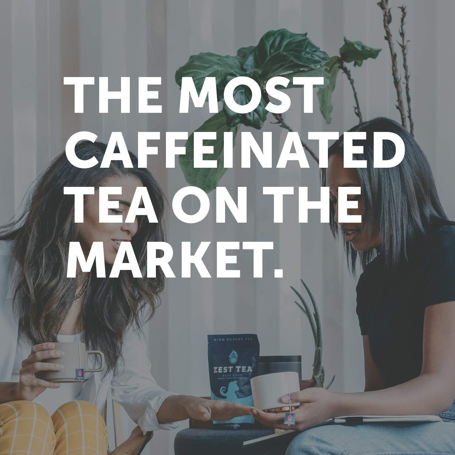 Premium Energy Hot Tea, High Caffeine Blend Natural & Healthy Tradition