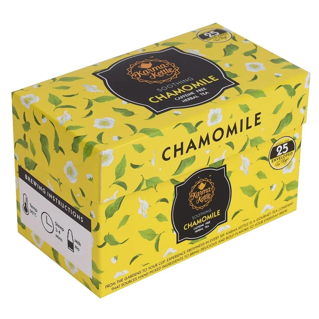 Karma Kettle Chamomile Tea – 25 Teabags Free Shipping World Wide